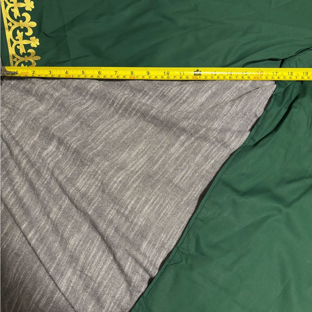 Green and Gold Embroidered Men's Dashiki Set - Picture 6 of 11